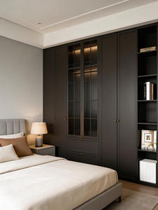 <span class=keywords><strong>Armoire</strong></span> moderne avec portes coulissantes et rangements variés pour une chambre et un salon optimisés en termes d'espace - Product Image 5