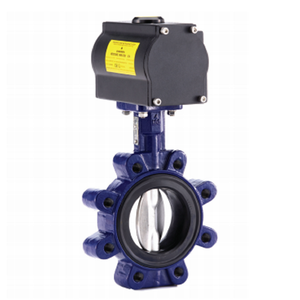 En stock, F320 en acier au carbone ANSI à bride avec actionneur pneumatique AUMA 160 Psig - Product Image 2