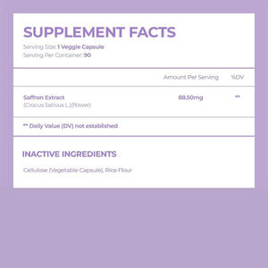 Cápsulas de extracto de azafrán OEM, soporte para pérdida de peso, control del apetito, mejora del estado de ánimo, gestión de la ingesta calórica, cápsulas veganas - Product Image 4
