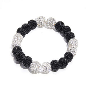 עיצוב אופנתי חדש רעיונות עיצוב טרנדי 10 מ "מ קריסטל <span class=keywords><strong>rhinestone</strong></span> קריסטל כדור דיסקו שרשרת חרוז - Product Image 3