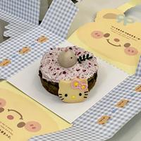 Boîte à gâteau haute personnalisée rose avec fenêtre, pour faveurs de mariage, pâtisseries, sushis, emballage en papier, tailles sur mesure