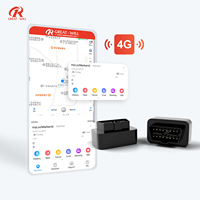Rastreador de Vehículos Portátil Android Auto GPS+Beidou 4G OBD con Control Remoto, Alarma de Exceso de Velocidad y Rastreo Mundial
