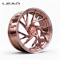 Jantes en alliage forgé LEAD 18-24 pouces, 3 pièces, multi-branches concaves, or rose, PCD 5x112 5x120 pour Mercedes BMW Audi Bentley