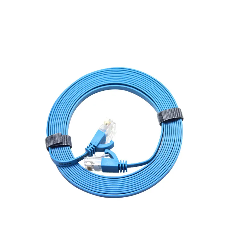 Rj45 Utp Stp Ftp Shielding Flat Patch Cord Cat5E Cat6 Cat7 Flat Ethernet Patch Cord Cable Flat