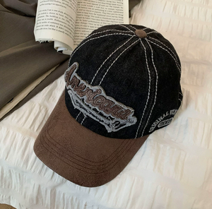 Custom American Embroidery Baseball Cap Two-Tone Washed Cotton Dad Hat for Men Women Casual - Product Image 5