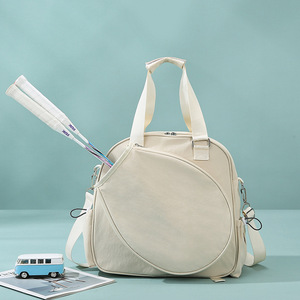 Sac de sport PLAYMAX personnalisé, nouveau modèle Oxford imperméable, grande capacité 30-40L, pour badminton et tennis, fermeture éclair minimaliste, bandoulière - Product Image 1