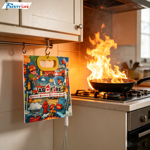 Kit de sécurité incendie domestique avec bâton télescopique et sachet <span class=keywords><strong>extincteur</strong></span>, sac d'urgence <span class=keywords><strong>pour</strong></span> <span class=keywords><strong>appartement</strong></span> et dortoir - Product Image 1