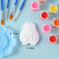 DIY Malerei Squishies Einhorn Hirsch Kuchen Donut Kawaii Weihnachten Farbige Gipsfiguren Weißes Embryo-Set Spiel Anpassbare Quetsch-Bastelsets