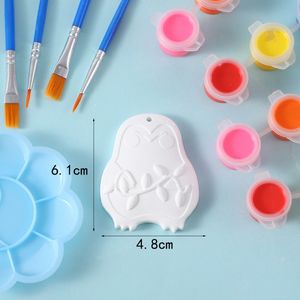 Set di Squishies da Dipingere Fai-da-Te, Unicorno, Cervo, Torta, <span class=keywords><strong>Ciambella</strong></span>, Kawaii Natalizio, Set di Gessi Colorati Bianchi, Gioco per Bambini, Giocattoli Personalizzabili da Spremere - Product Image 6