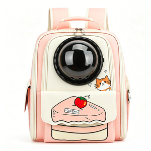 New cat <b>backpack</b>, <b>large</b> capacity, breathable, portable, space capsule cat <b>backpack</b>, wholesale. - Product Image 5