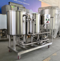 Réservoir de nettoyage CIP industriel en acier inoxydable de 200 L avec pompe et contrôle de chauffage pour l'industrie agroalimentaire