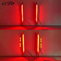 2 pièces Feux réflecteurs LED de pare-chocs arrière pour Chery JAECOO J7 2023 2024 2025, Feux de brouillard, de frein et de clignotants de pare-chocs arrière