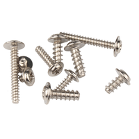 OEM ODM acier au carbone oxyde noir tête de rondelle vis taraudeuses attaches de plaque d'acier