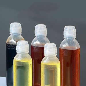 Botella <span class=keywords><strong>de</strong></span> Plástico PP <span class=keywords><strong>de</strong></span> 10oz/16oz para Aceite, Botella Flexible Esmerilada Transparente para Salsas Picantes, <span class=keywords><strong>Miel</strong></span> <span class=keywords><strong>y</strong></span> Bebidas, con Tapa Puntiaguda - Product Image 3