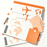 Impression personnalisée de billets d'avion, cartes d'embarquement, autocollants et étiquettes vierges pour billets d'avion