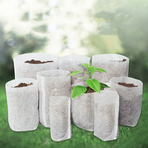 Sacs <span class=keywords><strong>de</strong></span> culture en tissu non tissé biodégradable DaringFish avec poignées, blancs, carrés, taille personnalisable, pour usage extérieur, jardinage et agriculture - Product Image 2