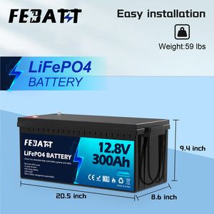 แบตเตอรี่ลิเธียมไอรอนฟอสเฟตคุณภาพสูง 12V 200Ah 300Ah พร้อมระบบ BMS อายุการใช้งานยาวนานสำหรับโซลาร์ - Product Image 6