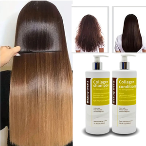 Shampoo Nutriente e Lisciante al Collagene Biologico con Etichetta Personalizzata Beauty Treats 500ml Vegano Cruelty-Free Ricco di Cocco e <span class=keywords><strong>Argan</strong></span> per Capelli Secchi - Product Image 3