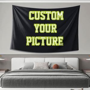 Customize Horizontal Tapestry Signs Personalized Image Text for <b>Bedroom</b> Living Room Dormitory - Product Image 3