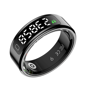 Nouvelle bague numérique Tasbih, bague intelligente musulmane, suivi de la forme physique, du sommeil et de la santé, télécommande compatible IOS, bague intelligente avec écran. - Product Image 5
