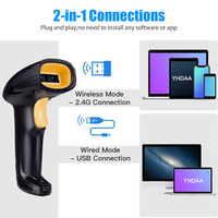 Fabricante Ventas Directas 1D CCD Inalámbrico Bluetooth Lector de código de barras Escáner de código de barras resistente de mano