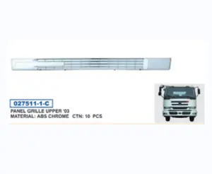 트럭 부품 모든 크롬 ABS 범퍼 그릴 가드 패널 그릴 어퍼 닛산 UD CW451 99-03 시리즈