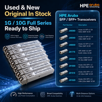 Modul Transceiver Optik S2P30A HPE Aruba 10GBASE-SR SFP+ LC 850nm 400m OM4 MMF untuk Switch Jaringan Aruba, Garansi 5 Tahun