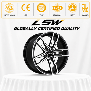 ล้อฟอร์จ LS8147 ขนาด 18 19 20 นิ้ว 5x112 5x120 ET20 ET35 ทรง OEM สีดำขัดเงา สำหรับ Mercedes BMW Audi - Product Image 3