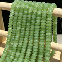 Vente directe des fabricants de Yiwu : Perles de verre Abacus 5x8mm, perles rondes transparentes en cristal pour la fabrication de bijoux DIY