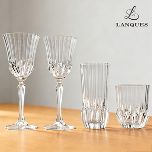 Verres à vin rouge Bordeaux ovales de conception européenne Lanques, fabriqués à la machine, compatibles lave-vaisselle pour la maison et l'hôtellerie - Product Image 1
