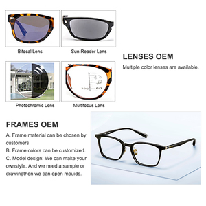 Hai phong cách có thể chọn một khung lớn Acetate kính quang học khung thiết kế mới thời trang Acetate Khung kính quang học - Product Image 3