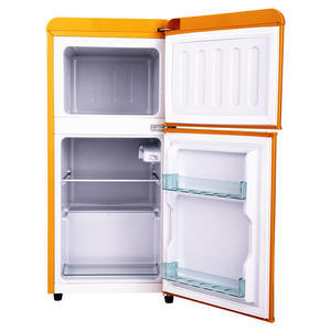 102L fornitura di fabbrica di vendita calda conveniente due porte di <span class=keywords><strong>medie</strong></span> <span class=keywords><strong>dimensioni</strong></span> retro frigorifero congelatore superiore frigorifero inferiore - Product Image 2