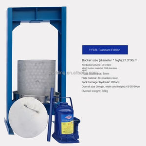 Presse à huile manuelle en acier inoxydable de <span class=keywords><strong>18</strong></span> <span class=keywords><strong>litres</strong></span> pour thé, mûres, miel, grains de distillateur, vanille, fruits, légumes, marc de café, presse-agrumes - Product Image 1