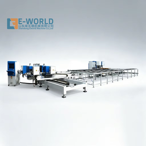 Machine de soudage d'angle CNC en aluminium E-WORLD à 4 têtes, haute précision, pour ligne de production de fenêtres et de portes - Product Image 1