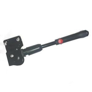 Soporte lateral ajustable de doble orificio para bicicleta, de tubo de acero y plástico engrosado, para apoyo de estacionamiento de bicicletas de montaña y carretera - Product Image 4