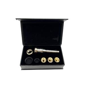 Juego de Boquillas de Trompeta de Latón y Cobre de Alta Calidad SEASOUND, Plateado para <span class=keywords><strong>Corneta</strong></span> MPTR401S1, Accesorios para Instrumentos Musicales - Product Image 4