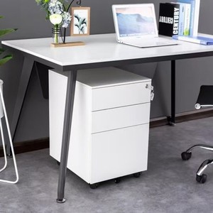 Archivador Móvil con Ruedas y Cerradura, Mueble Metálico con Ruedas, Armario Metálico de Oficina - Product Image 3