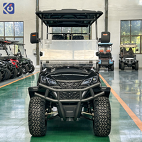 Voiturette de golf électrique 6 places CAMP, batterie lithium 72V, panneau solaire, buggy tout-terrain pour hôtel, complexe hôtelier, camping