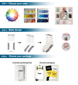 Phụ Nữ Của Pilates Crew Socks Chống-Trượt Dệt Kim Vớ Biểu Tượng Tùy Chỉnh Leopard In Yoga Grip Vớ Thể Thao - Product Image 4