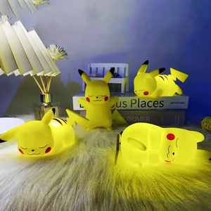 Gran oferta PVC Pokemoned Anime figura juguete Shine <span class=keywords><strong>Pikachu</strong></span> figura de acción dormitorio dormir noche luz regalo de cumpleaños - Product Image 1