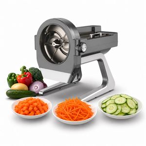 High Speed Commercial Automatic Fruit <b>Vegetable</b> Shredder <b>Cutter</b> Slicer Stainless Steel Frozen Meat Shredding Dicing Slicer - Product Image 1