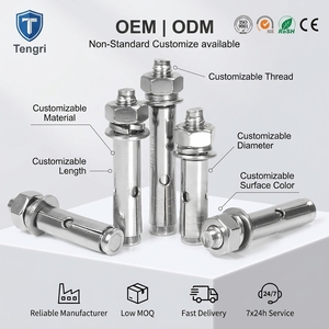 สลักเกลียวคอนกรีตแบบขยายหัวหกเหลี่ยมภายนอก สแตนเลส 304 ขนาด M6-M24 นิ้ว - Product Image 1