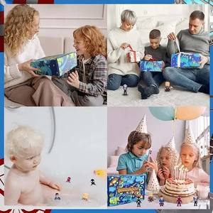 8 paquets de bombes à bulles effervescentes faites à la main boules pétillantes et pétillantes bombes de bain de super-héros pour enfants avec jouet surprise à l'intérieur - Product Image 5