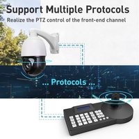 Controlador PTZ IP Pelco con Joystick 4D para Cámara Domo, Teclado de Control PTZ para Sistema de Seguridad CCTV