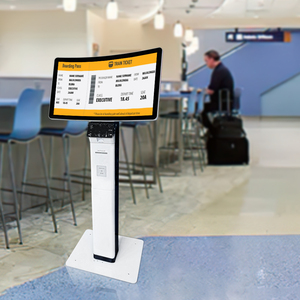 OEM ODM pantalla táctil capacitiva paisaje seguridad <span class=keywords><strong>social</strong></span>/lector de tarjetas bancarias impresora de billetes QMS quiosco de autoservicio quiosco para banco - Product Image 1