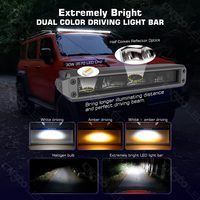 Barre lumineuse LED de 20 pouces, barre lumineuse LED mince pour camion, pick-up, SUV, 4x4, hors route, porte-bagages de toit