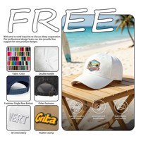Gorras de Béisbol Deportivas Ajustables de 6 Paneles con Diseño de Letras y Logotipo Personalizado Bordado en la Parte Delantera