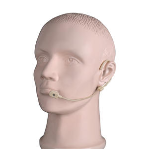 Micrófono <span class=keywords><strong>de</strong></span> Diadema Beige con Cable para Sistema <span class=keywords><strong>de</strong></span> Radiodifusión Inalámbrica, Micrófono <span class=keywords><strong>de</strong></span> Doble Gancho para Orejas - Product Image 3