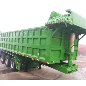 China Merk Hoge Kwaliteit Hydraulische Oplegger Oplegger Achterste Dump Truck Kiepwagen Dump Oplegger