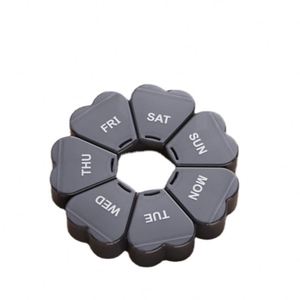 Boîte à pilules portable, organiseur de pilules hebdomadaire pour les voyages - Product Image 1